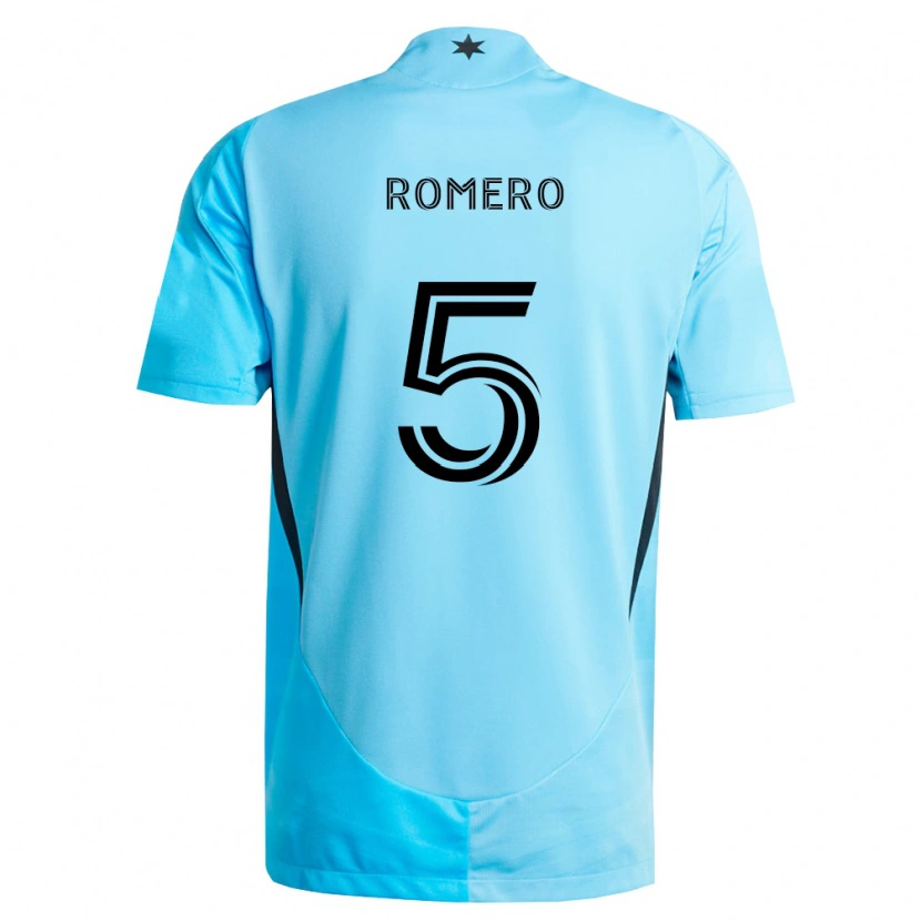 Danxen Męski Nicolás Romero #5 Jasny Niebieski Czarny Wyjazdowa Koszulka 2026/27 Koszulki Klubowe
