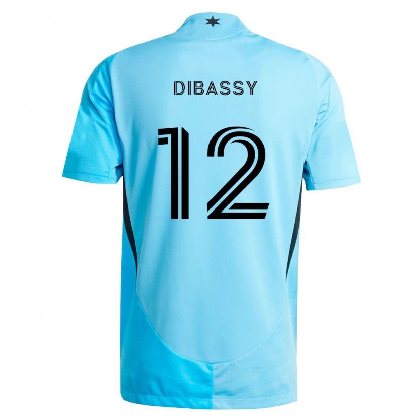 Danxen Męski Bakaye Dibassy #12 Jasny Niebieski Czarny Wyjazdowa Koszulka 2026/27 Koszulki Klubowe