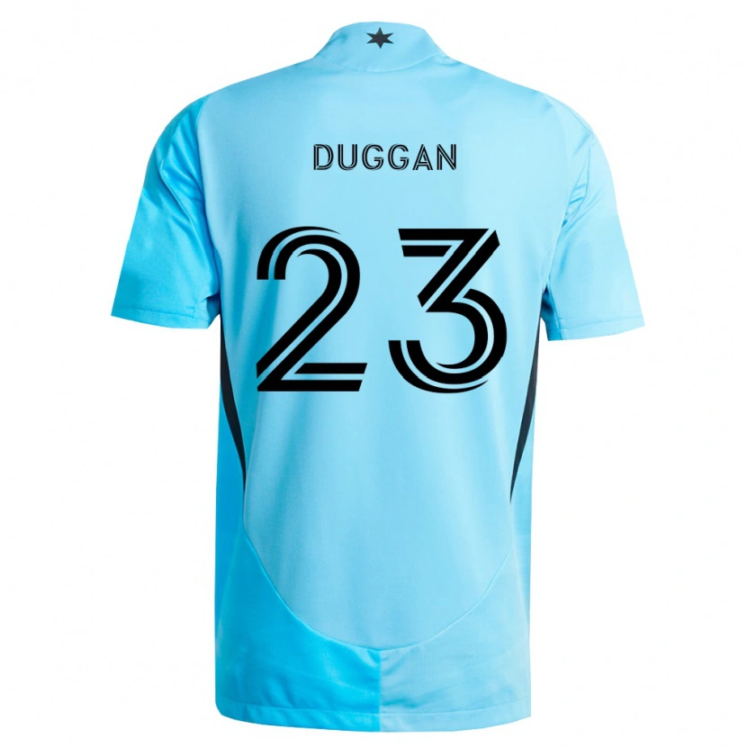 Danxen Męski Morris Duggan #23 Jasny Niebieski Czarny Wyjazdowa Koszulka 2026/27 Koszulki Klubowe