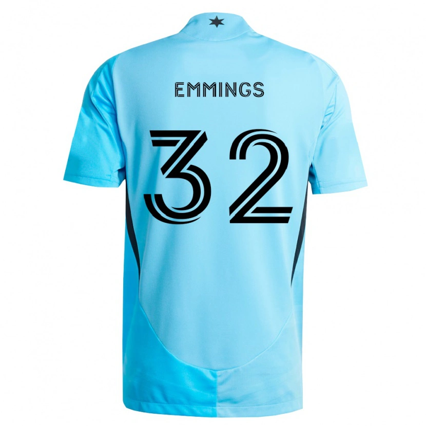 Danxen Męski Fred Emmings #32 Jasny Niebieski Czarny Wyjazdowa Koszulka 2026/27 Koszulki Klubowe