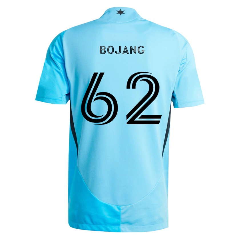 Danxen Męski Mohammad Bojang #62 Jasny Niebieski Czarny Wyjazdowa Koszulka 2026/27 Koszulki Klubowe