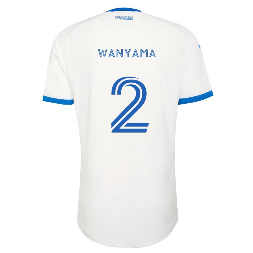 Danxen Męski Victor Wanyama #2 Błękitny Biały Wyjazdowa Koszulka 2026/27 Koszulki Klubowe
