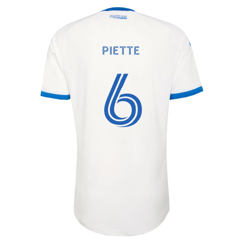 Danxen Męski Samuel Piette #6 Błękitny Biały Wyjazdowa Koszulka 2026/27 Koszulki Klubowe