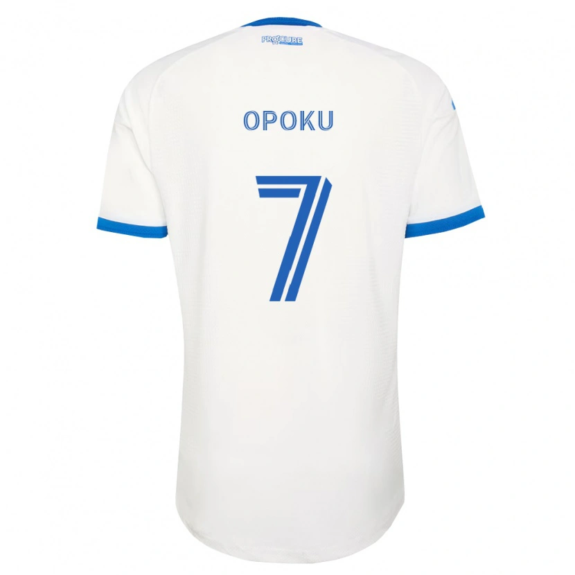 Danxen Męski Kwadwo Opoku #7 Błękitny Biały Wyjazdowa Koszulka 2026/27 Koszulki Klubowe