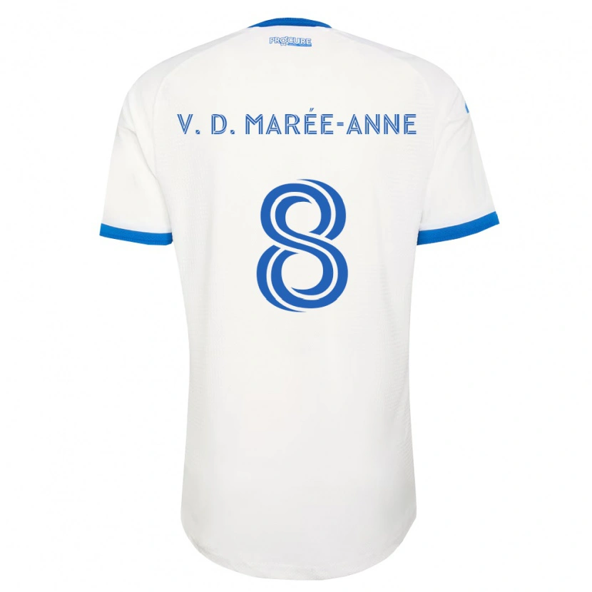 Danxen Męski Van Doesburg Marée-Anne #8 Błękitny Biały Wyjazdowa Koszulka 2026/27 Koszulki Klubowe