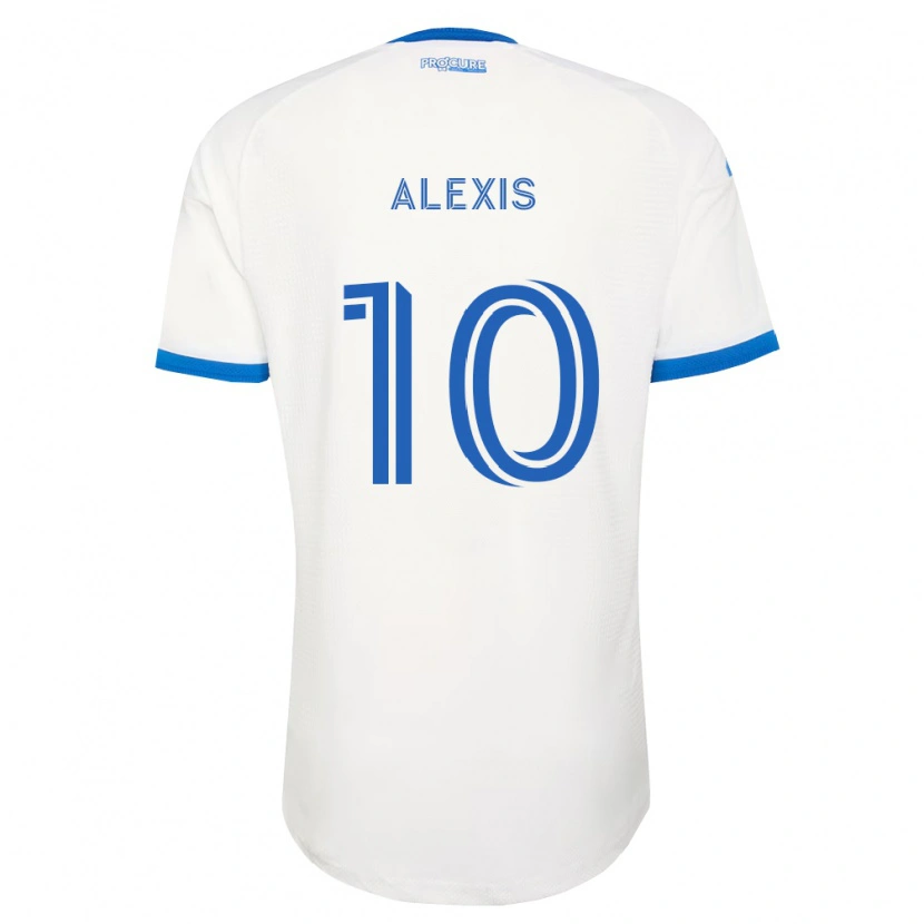 Danxen Męski Alexis Sánchez #10 Błękitny Biały Wyjazdowa Koszulka 2026/27 Koszulki Klubowe