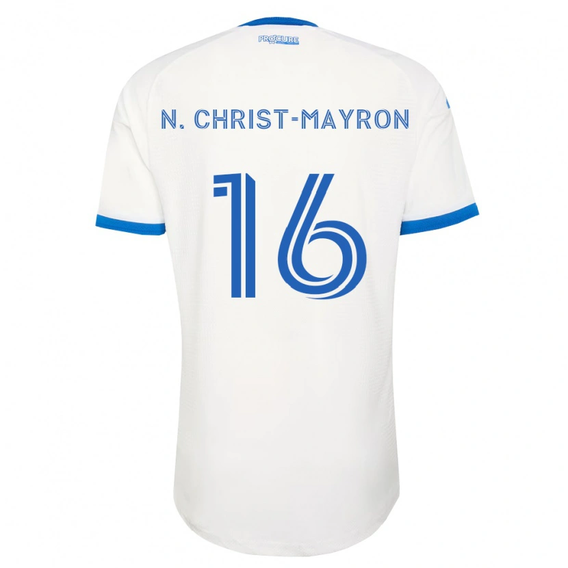 Danxen Męski Brou Aya N'ta Christ-Mayron #16 Błękitny Biały Wyjazdowa Koszulka 2026/27 Koszulki Klubowe