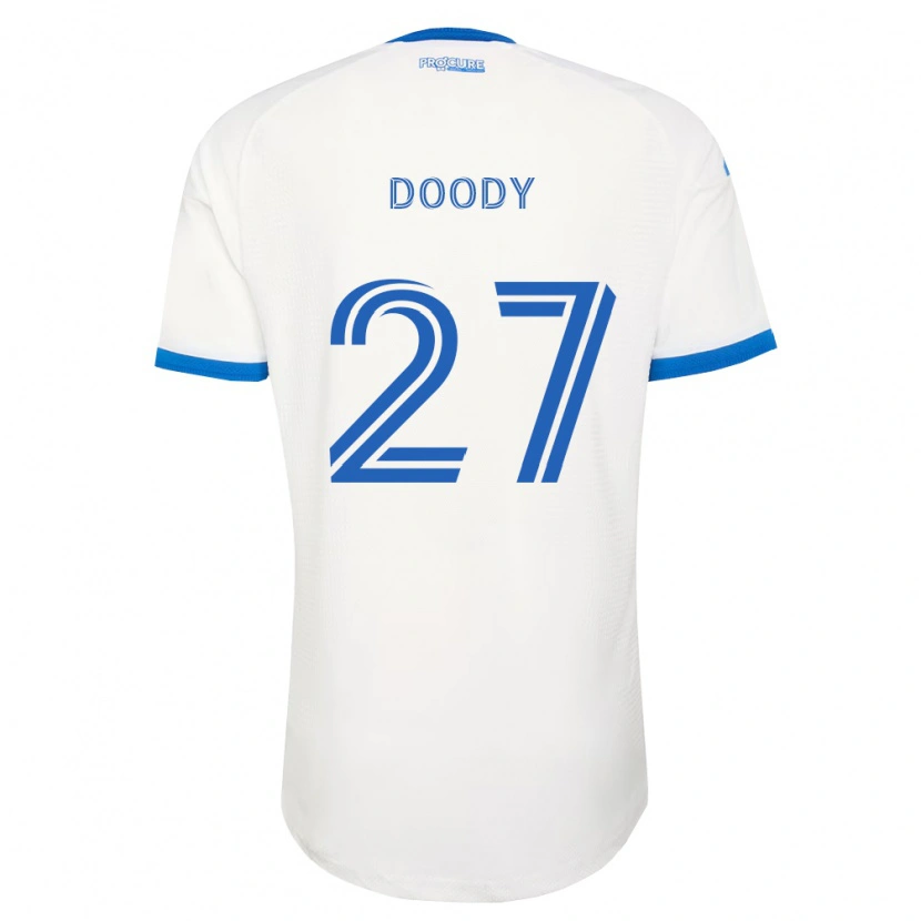 Danxen Męski Grayson Doody #27 Błękitny Biały Wyjazdowa Koszulka 2026/27 Koszulki Klubowe