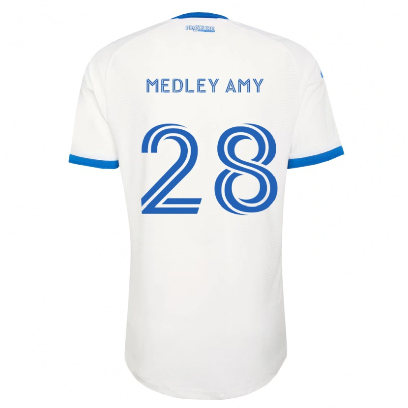 Danxen Męski Medley Amy #28 Błękitny Biały Wyjazdowa Koszulka 2026/27 Koszulki Klubowe