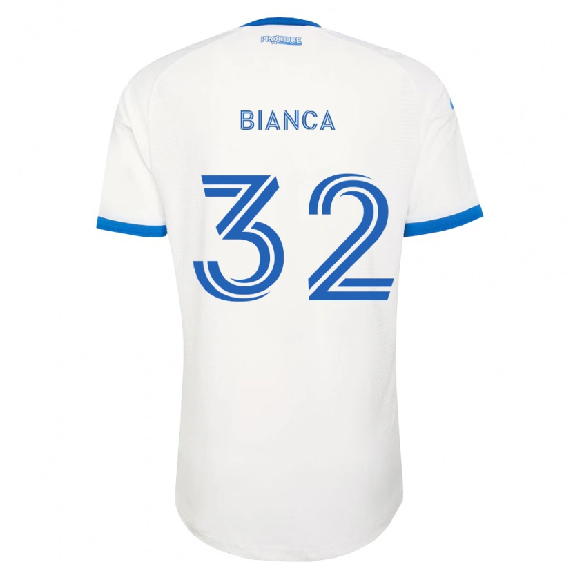 Danxen Męski Hanisch Bianca #32 Błękitny Biały Wyjazdowa Koszulka 2026/27 Koszulki Klubowe