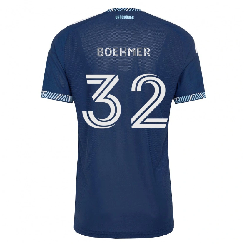 Danxen Męski Isaac Boehmer #32 Głęboki Niebieski Biały Wyjazdowa Koszulka 2026/27 Koszulki Klubowe