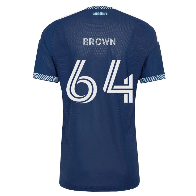 Danxen Męski Tyler Brown #64 Głęboki Niebieski Biały Wyjazdowa Koszulka 2026/27 Koszulki Klubowe