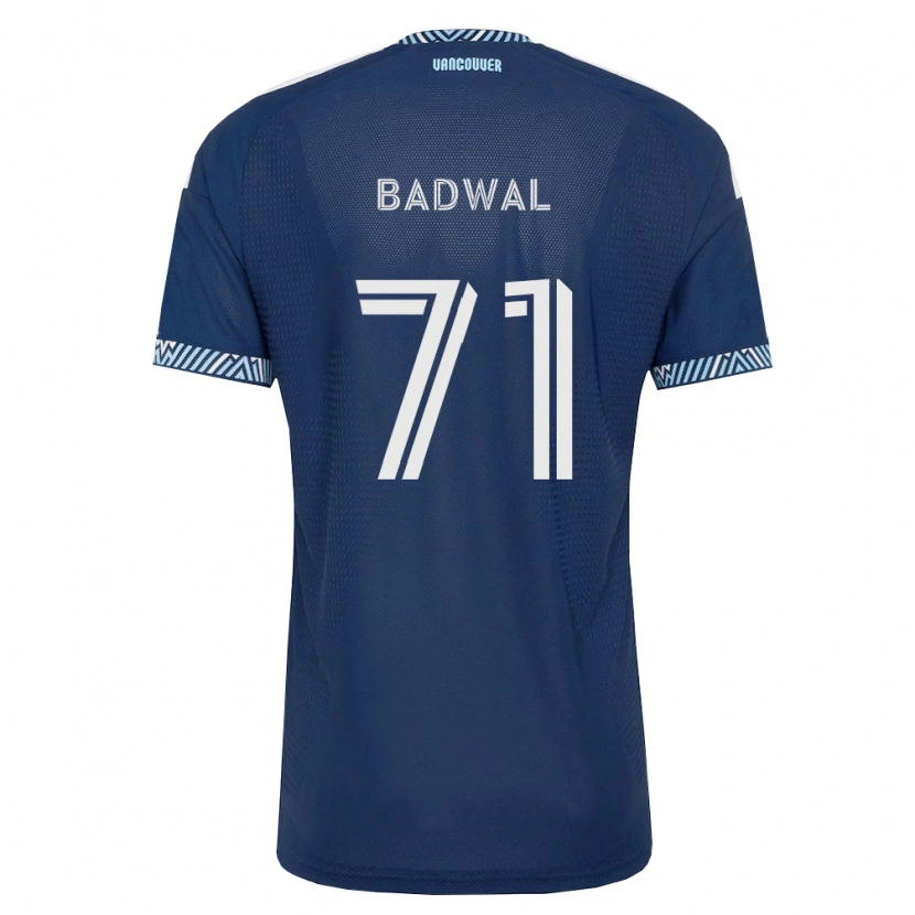 Danxen Męski Manav Badwal #71 Głęboki Niebieski Biały Wyjazdowa Koszulka 2026/27 Koszulki Klubowe