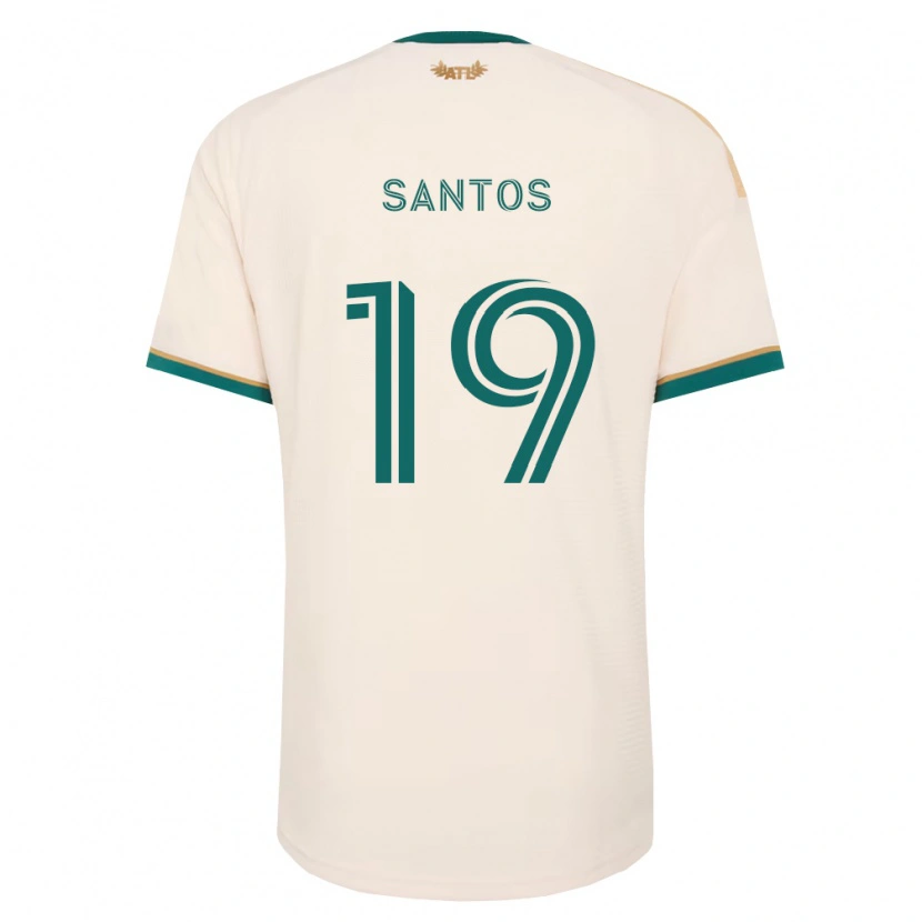 Danxen Męski Sergio Santos #19 Szampan Zielony Wyjazdowa Koszulka 2026/27 Koszulki Klubowe