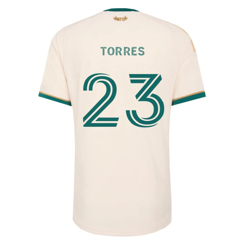 Danxen Męski Adyn Torres #23 Szampan Zielony Wyjazdowa Koszulka 2026/27 Koszulki Klubowe