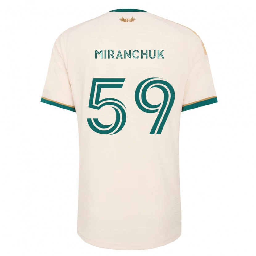 Danxen Męski Aleksey Miranchuk #59 Szampan Zielony Wyjazdowa Koszulka 2026/27 Koszulki Klubowe