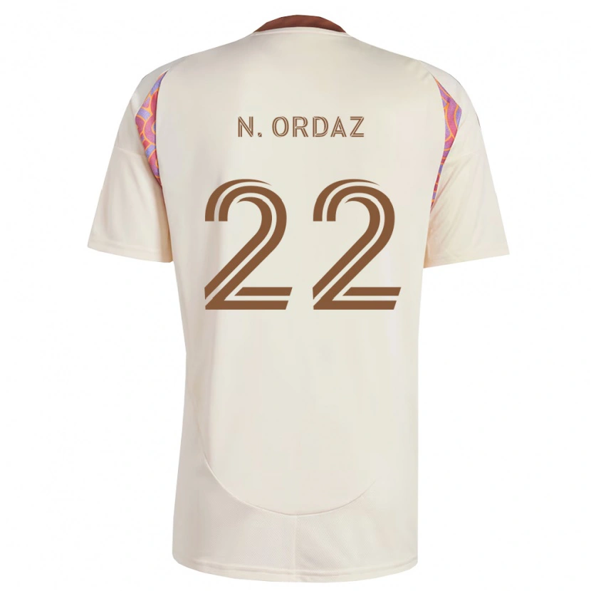 Danxen Męski Nathan Ordaz #22 Kość Słoniowa Różowy Wyjazdowa Koszulka 2026/27 Koszulki Klubowe