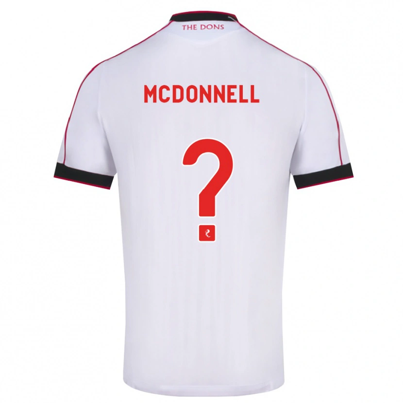 Danxen Męski Noah Mcdonnell #0 Czarny Czerwony Biały Wyjazdowa Koszulka 2026/27 Koszulki Klubowe