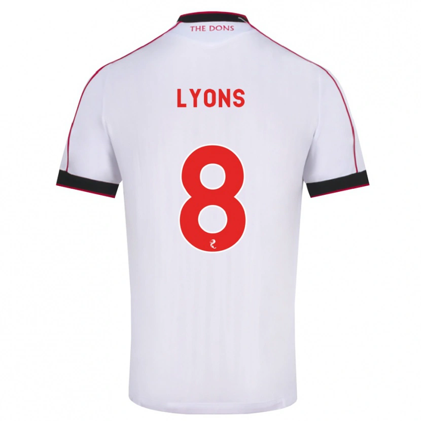 Danxen Męski Brad Lyons #8 Czarny Czerwony Biały Wyjazdowa Koszulka 2026/27 Koszulki Klubowe