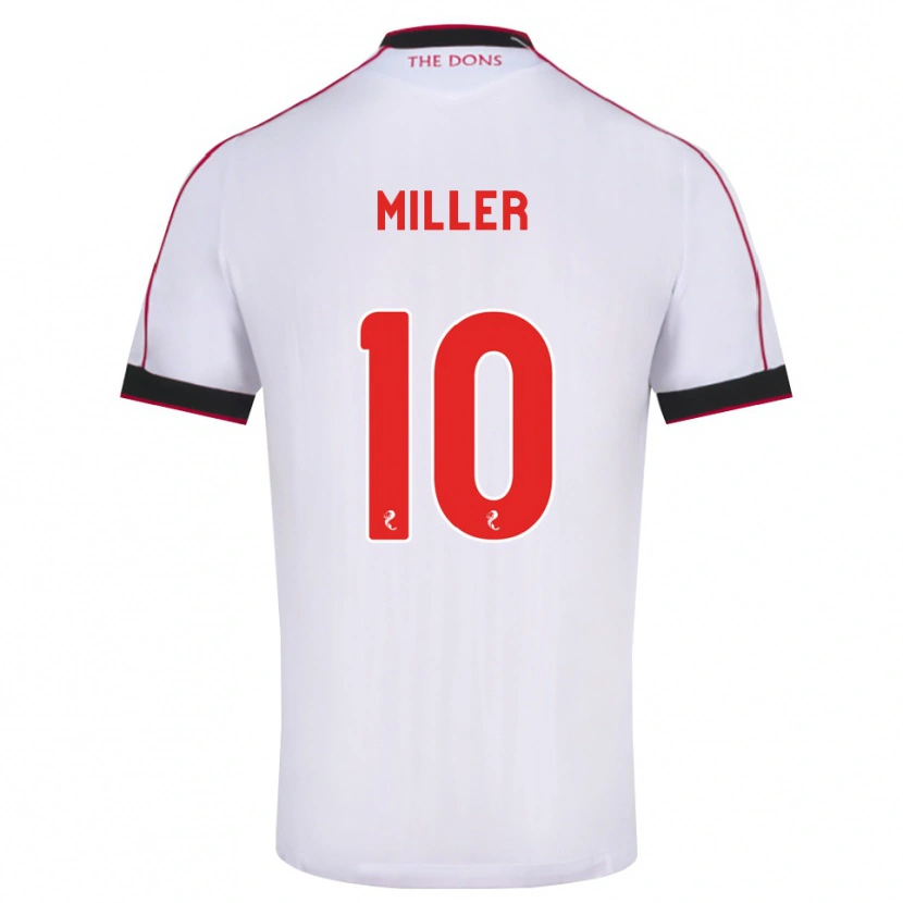 Danxen Męski Darcie Miller #10 Czarny Czerwony Biały Wyjazdowa Koszulka 2026/27 Koszulki Klubowe