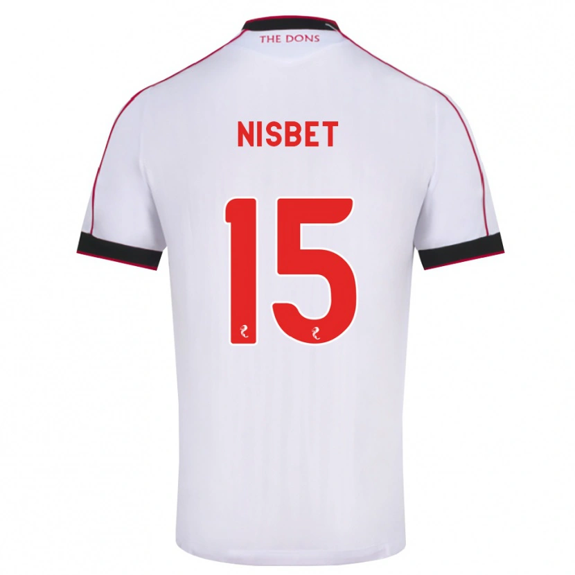 Danxen Męski Kevin Nisbet #15 Czarny Czerwony Biały Wyjazdowa Koszulka 2026/27 Koszulki Klubowe
