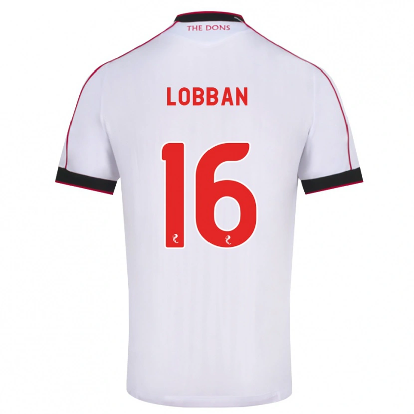 Danxen Męski Dylan Lobban #16 Czarny Czerwony Biały Wyjazdowa Koszulka 2026/27 Koszulki Klubowe