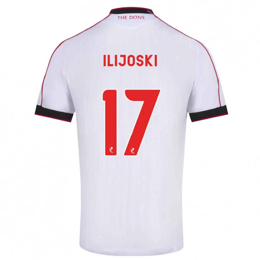 Danxen Męski Emma Ilijoski #17 Czarny Czerwony Biały Wyjazdowa Koszulka 2026/27 Koszulki Klubowe