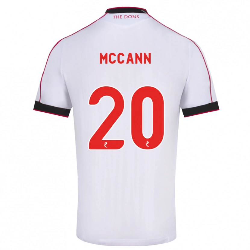 Danxen Męski Annalisa Mccann #20 Czarny Czerwony Biały Wyjazdowa Koszulka 2026/27 Koszulki Klubowe