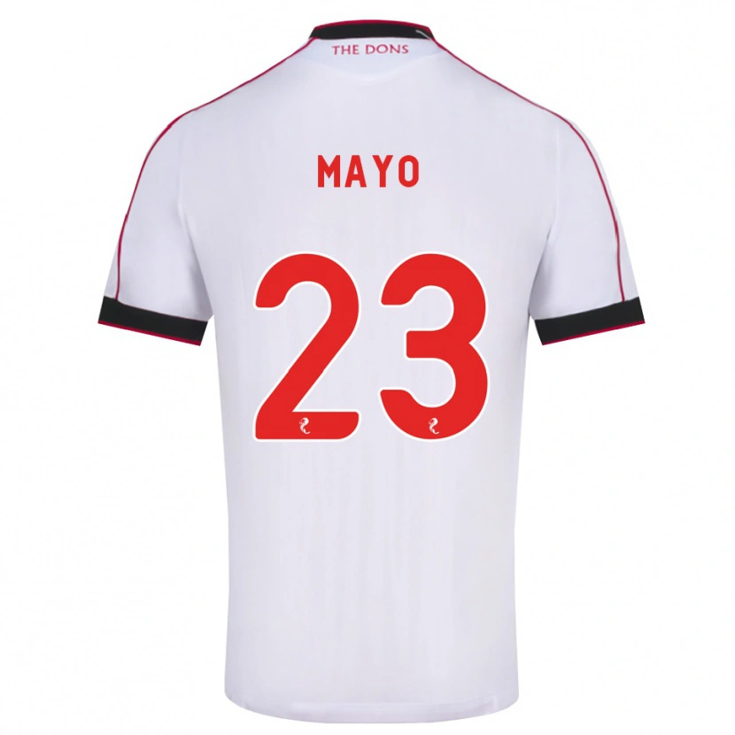 Danxen Męski Lewis Mayo #23 Czarny Czerwony Biały Wyjazdowa Koszulka 2026/27 Koszulki Klubowe
