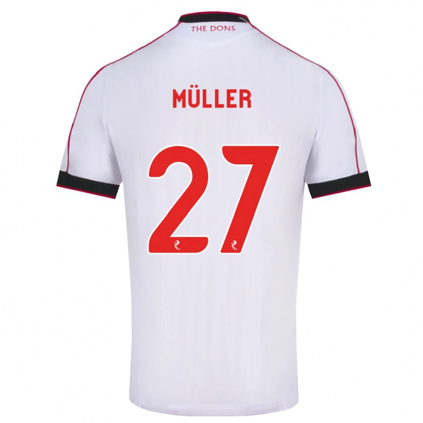 Danxen Męski Marius Müller #27 Czarny Czerwony Biały Wyjazdowa Koszulka 2026/27 Koszulki Klubowe