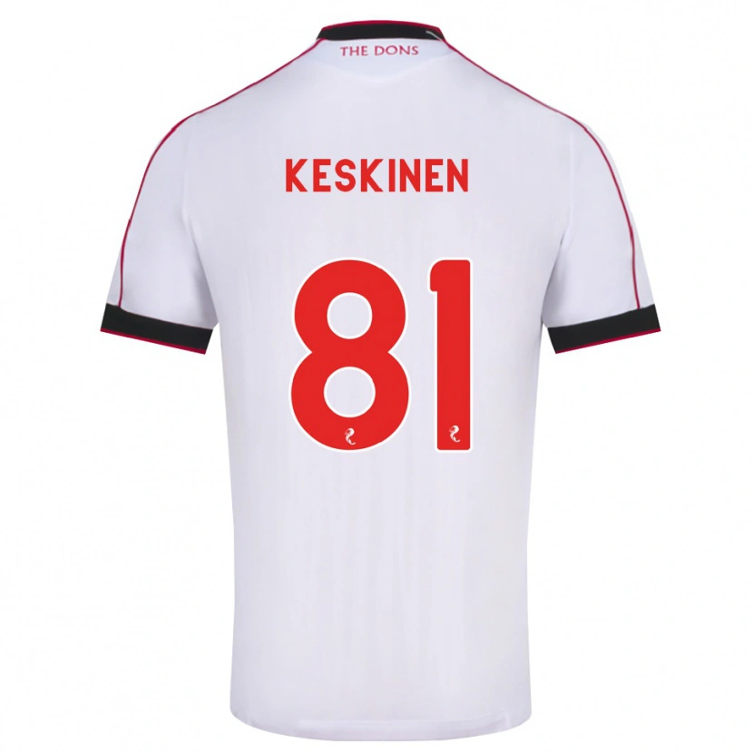 Danxen Męski Topi Keskinen #81 Czarny Czerwony Biały Wyjazdowa Koszulka 2026/27 Koszulki Klubowe