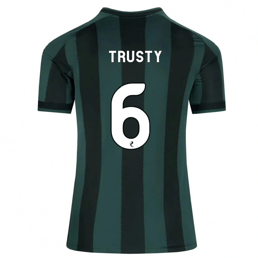 Danxen Męski Auston Trusty #6 Ciemny Szary Łupek Czarny Wyjazdowa Koszulka 2026/27 Koszulki Klubowe