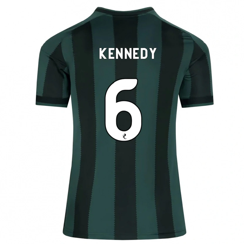 Danxen Męski Liam Kennedy #6 Ciemny Szary Łupek Czarny Wyjazdowa Koszulka 2026/27 Koszulki Klubowe