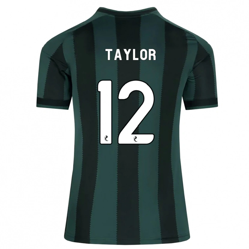 Danxen Męski Aodhan Taylor #12 Ciemny Szary Łupek Czarny Wyjazdowa Koszulka 2026/27 Koszulki Klubowe