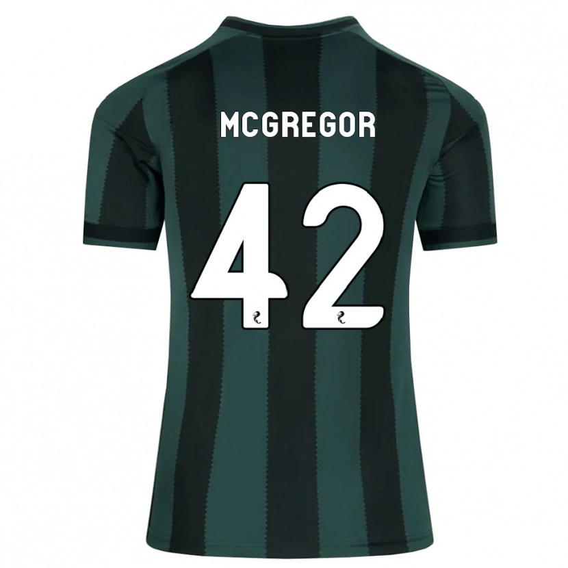 Danxen Męski Callum Mcgregor #42 Ciemny Szary Łupek Czarny Wyjazdowa Koszulka 2026/27 Koszulki Klubowe
