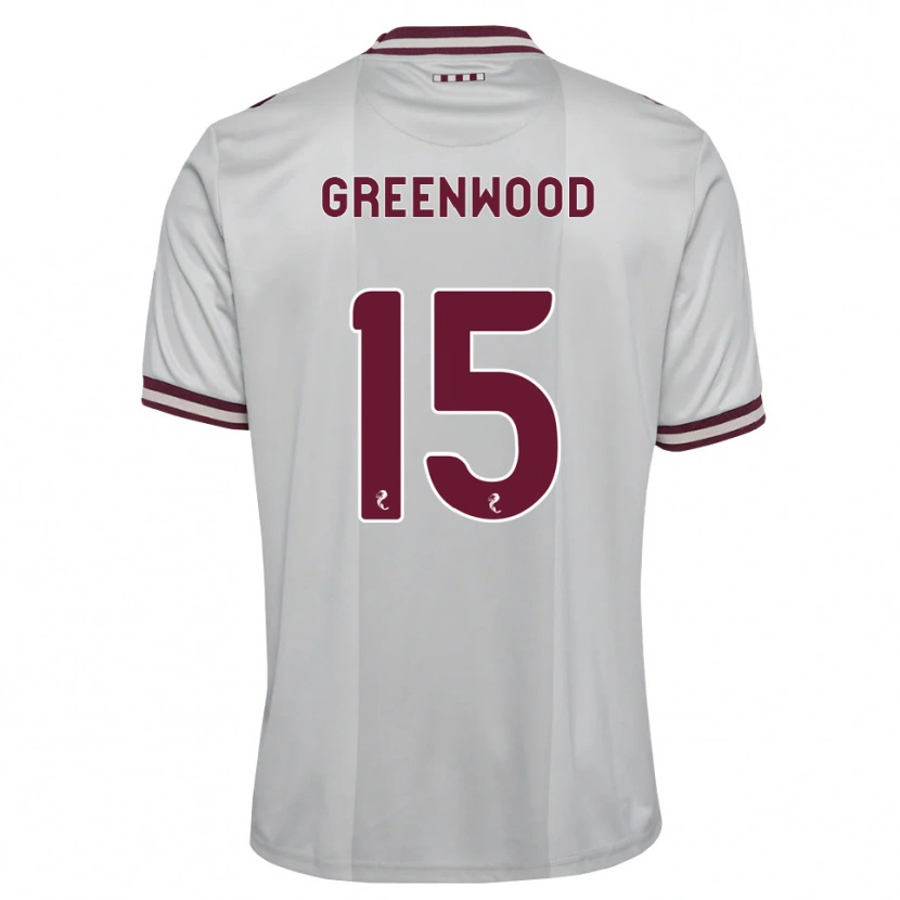 Danxen Męski Brodie Greenwood #15 Biały Bordowy Wyjazdowa Koszulka 2026/27 Koszulki Klubowe