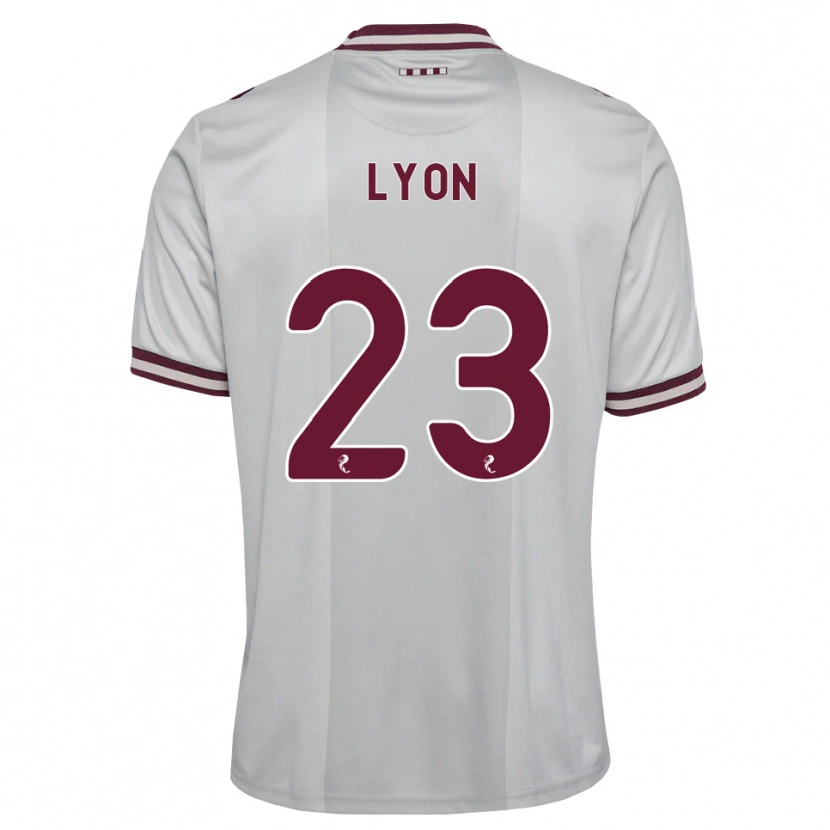 Danxen Męski Jack Lyon #23 Biały Bordowy Wyjazdowa Koszulka 2026/27 Koszulki Klubowe
