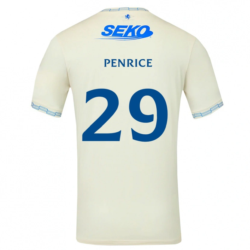 Danxen Męski James Penrice #29 Jasny Błękitny Biały Wyjazdowa Koszulka 2026/27 Koszulki Klubowe