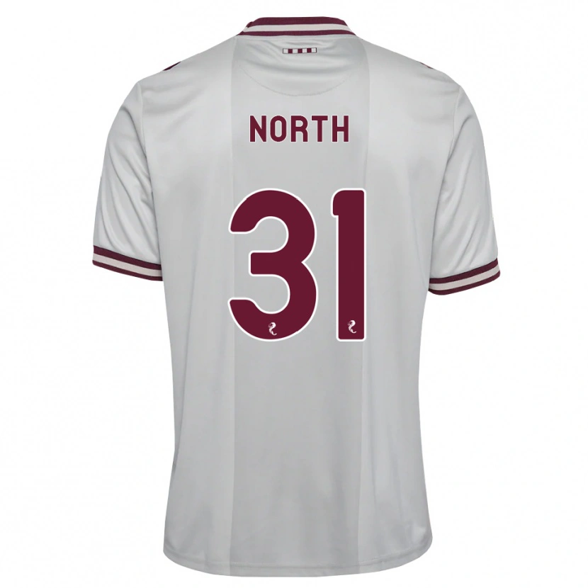 Danxen Męski Tommy North #31 Biały Bordowy Wyjazdowa Koszulka 2026/27 Koszulki Klubowe