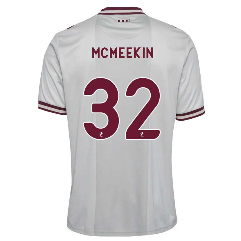 Danxen Męski Keir Mcmeekin #32 Biały Bordowy Wyjazdowa Koszulka 2026/27 Koszulki Klubowe