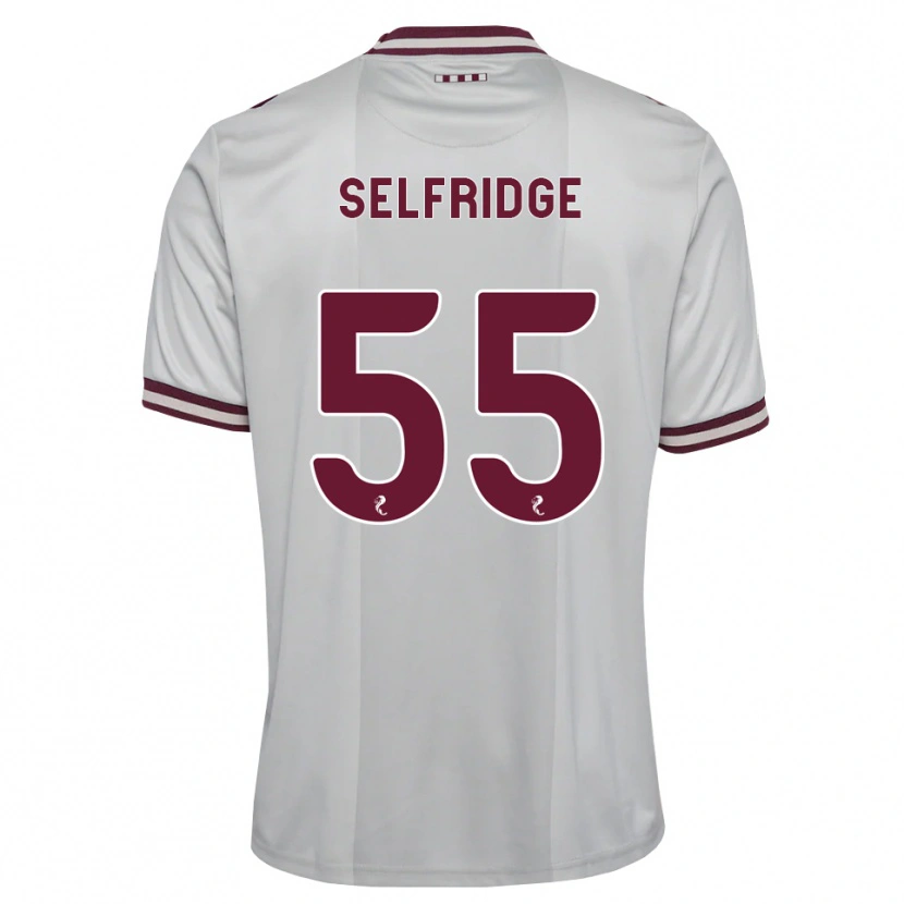 Danxen Męski Louis Selfridge #55 Biały Bordowy Wyjazdowa Koszulka 2026/27 Koszulki Klubowe