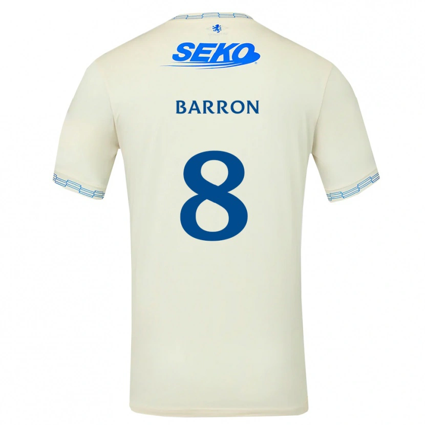 Danxen Męski Connor Barron #8 Jasny Błękitny Biały Wyjazdowa Koszulka 2026/27 Koszulki Klubowe