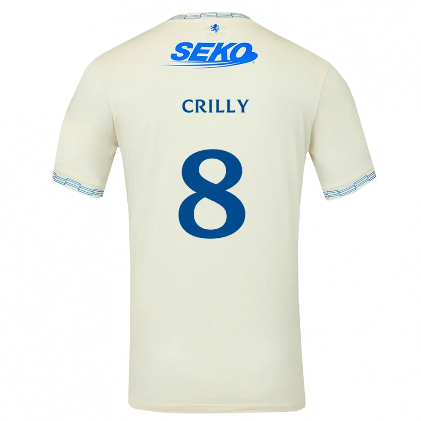 Danxen Męski Aiden Crilly #8 Jasny Błękitny Biały Wyjazdowa Koszulka 2026/27 Koszulki Klubowe