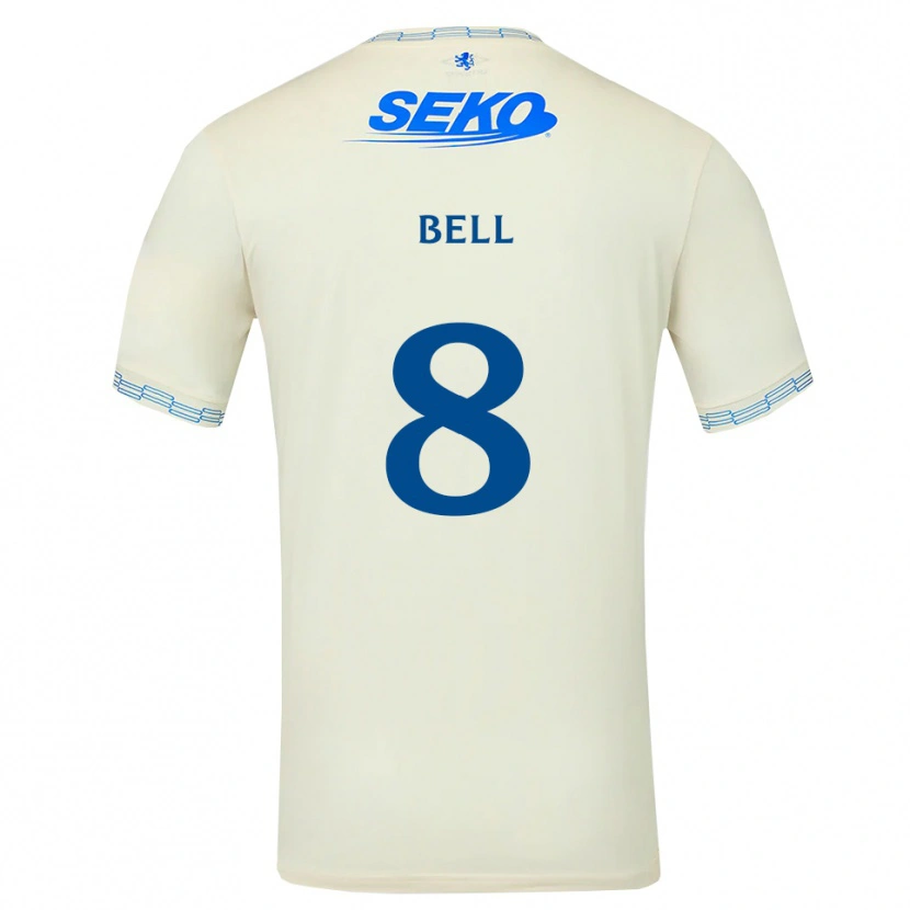 Danxen Męski Cameron Bell #8 Jasny Błękitny Biały Wyjazdowa Koszulka 2026/27 Koszulki Klubowe