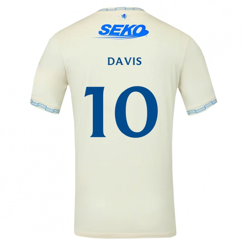 Danxen Męski Steven Davis #10 Jasny Błękitny Biały Wyjazdowa Koszulka 2026/27 Koszulki Klubowe