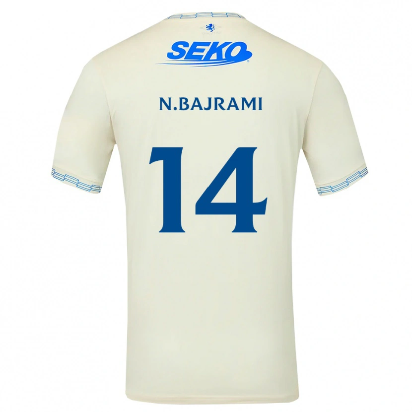 Danxen Męski Nedim Bajrami #14 Jasny Błękitny Biały Wyjazdowa Koszulka 2026/27 Koszulki Klubowe