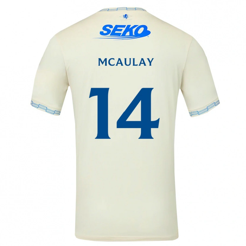 Danxen Męski Mia Mcaulay #14 Jasny Błękitny Biały Wyjazdowa Koszulka 2026/27 Koszulki Klubowe