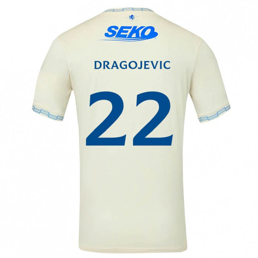 Danxen Męski Vanja Dragojevic #22 Jasny Błękitny Biały Wyjazdowa Koszulka 2026/27 Koszulki Klubowe