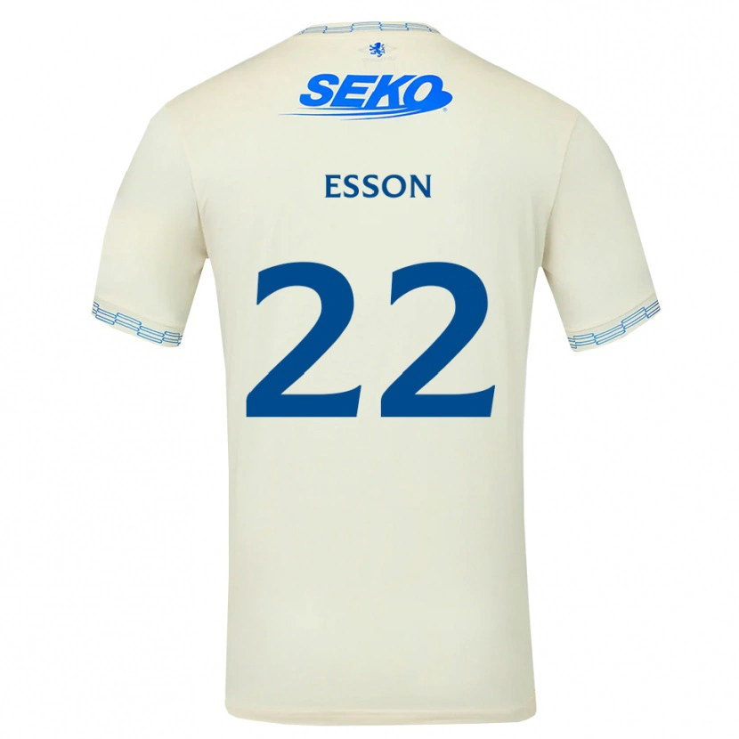Danxen Męski Victoria Esson #22 Jasny Błękitny Biały Wyjazdowa Koszulka 2026/27 Koszulki Klubowe
