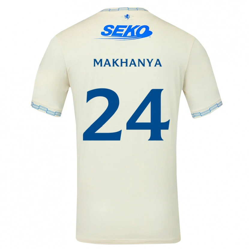 Danxen Męski Olwethu Makhanya #24 Jasny Błękitny Biały Wyjazdowa Koszulka 2026/27 Koszulki Klubowe
